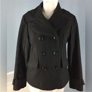 Guess Women's Classic Black Peacoat